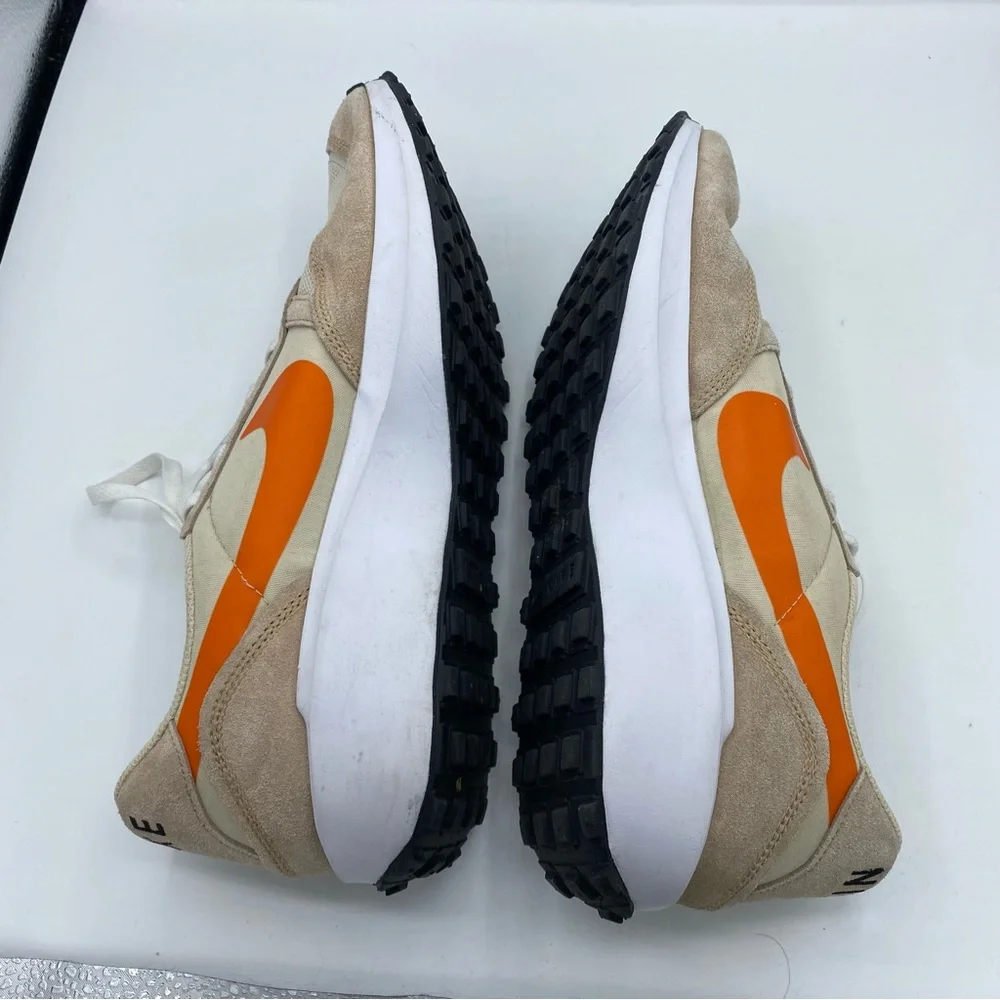 Nike‎ Waffle Debut Sneakers Hemp Sandrift Safety Orange Mens 11.5